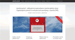 Desktop Screenshot of joomlapomoc.si